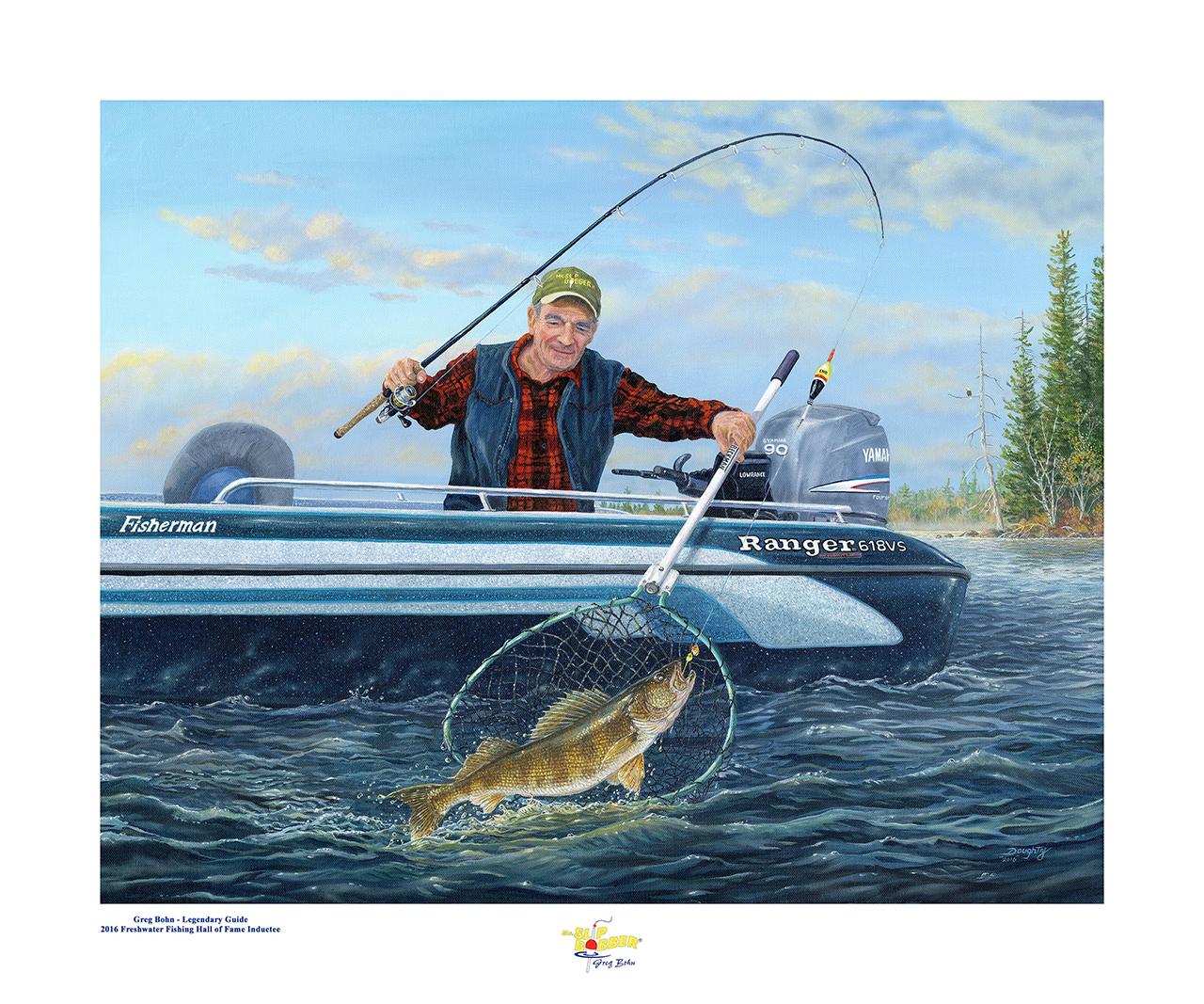 Mr. Slip Bobber® Hall of Fame Print by Terry Doughty – Greg Bohn – Strictly  Walleye – Guide Service Fishing in Northwoods Wisconsin