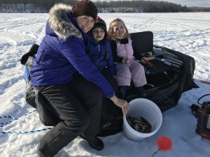 Ice Fishing on Tip Down System Wisconsin (Minocqua) 2021 